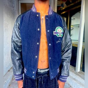 Retro Mac Hope Medium Leather & Wool Varsity
